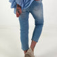 Boyfriend Jeans with rhinestones - denim