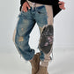Jogg-Jeans im used Look Panther&Cross - denim