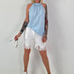 Neckholder Top -hellblau