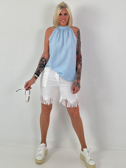 Neckholder Top -hellblau