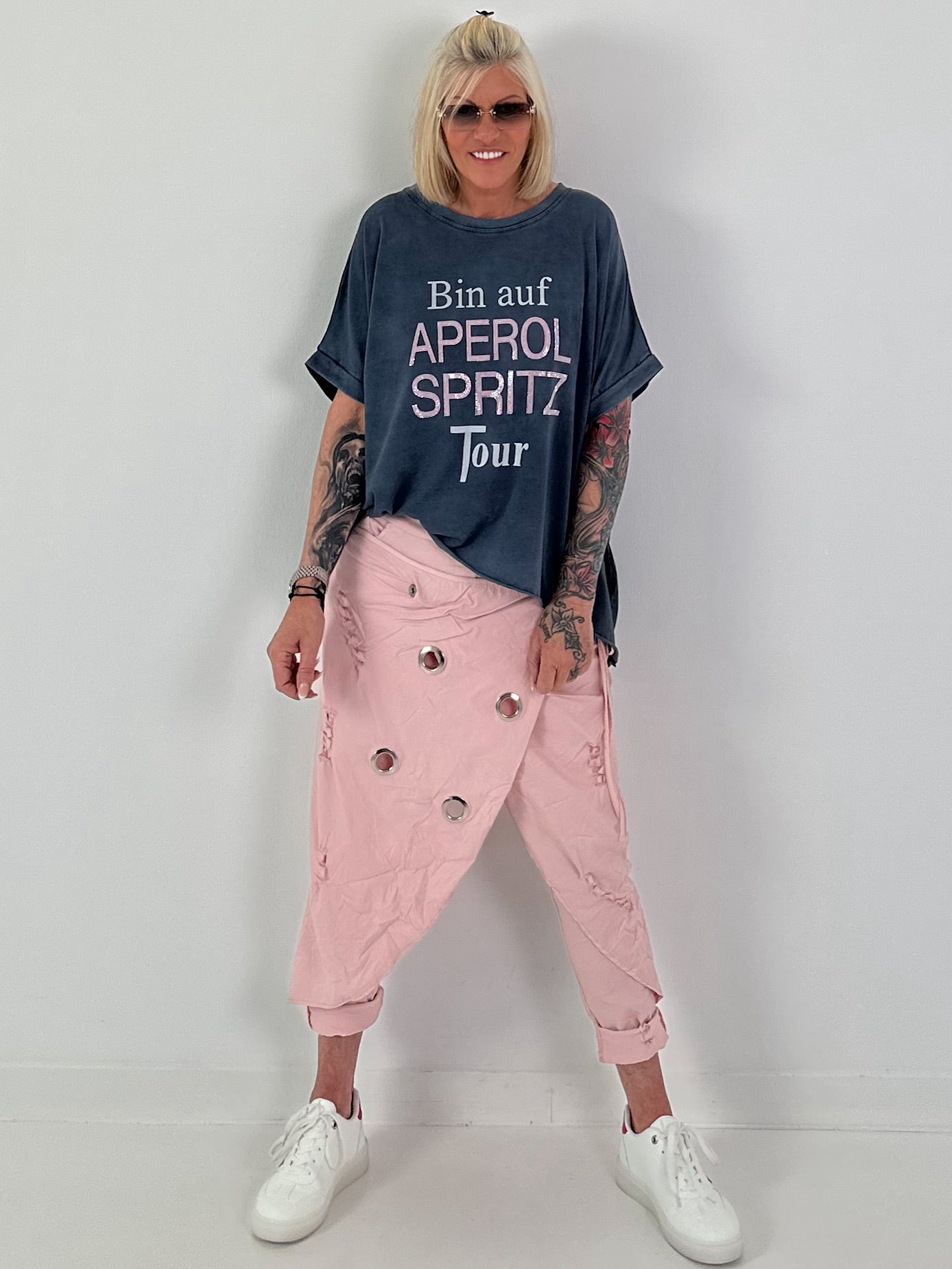 Oversized T-shirt on Tour - blue