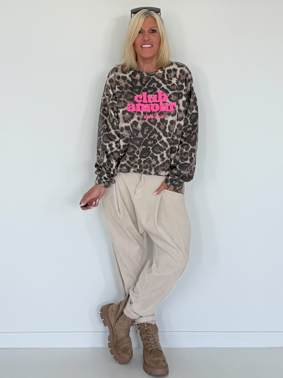 Sweater Club Amour - leo-mehrfarbig