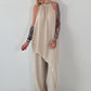 Leichter Zweiteiler asymmetrisch - beige