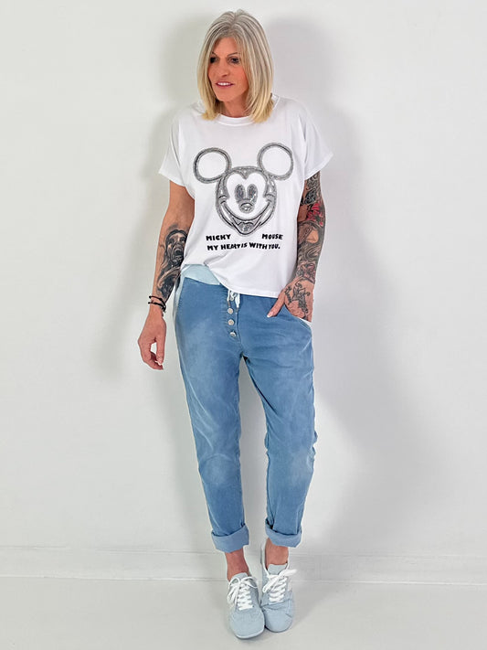 T-Shirt my heart - weiss