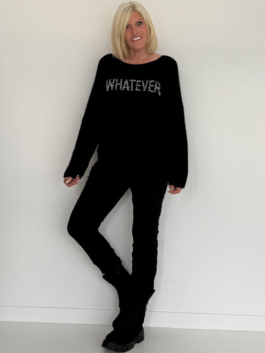 Soft Sweater Whatever - black