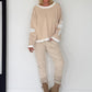 Oversized Sweater mit Strasskreuz - beige-ecru