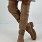 Over-the-knee boots, model "Wild High" - beige