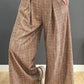 Checked Marlene trousers model "Check Class" - brown-multicoloured