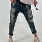 Baggy Jeans - denim used wash