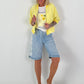 Light Blouson with Tie Detail - Yellow