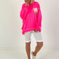 Sweater It's All Good - neon pink