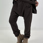 Sweat Baggy mit Tasche - mokka