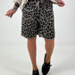 Sweat Short Leo mit Nieten - taupe