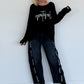 Trui Grateful - zwart