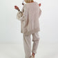 Oversized Linen Shirt - beige