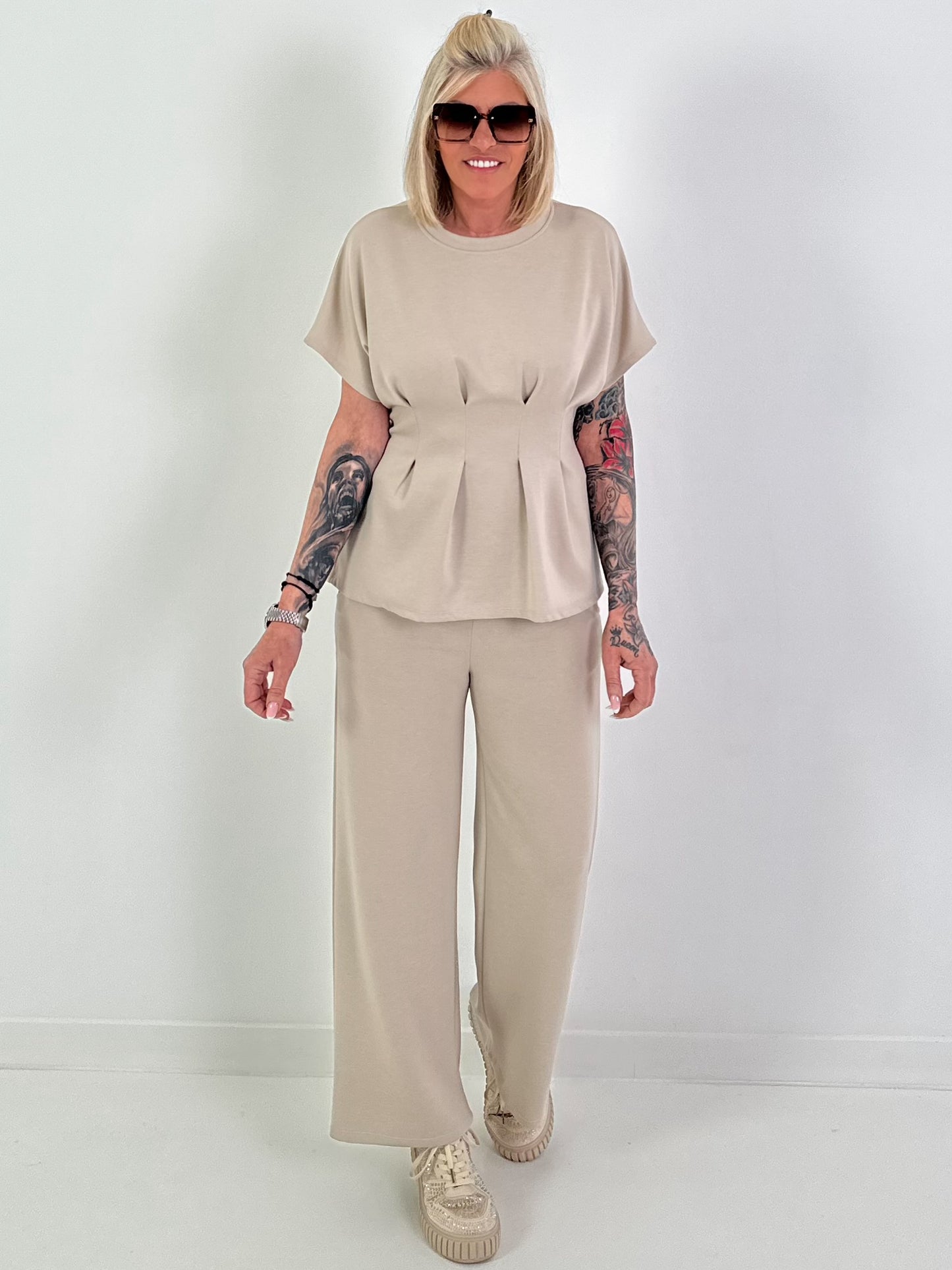 Two-piece suit - beige