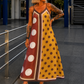 Luftiges Sommerkleid mit Print - mokka - mehrfarbig