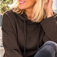 Ribbed hoodie - mokka