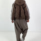 Bomberjacke mit Kapuze - taupe