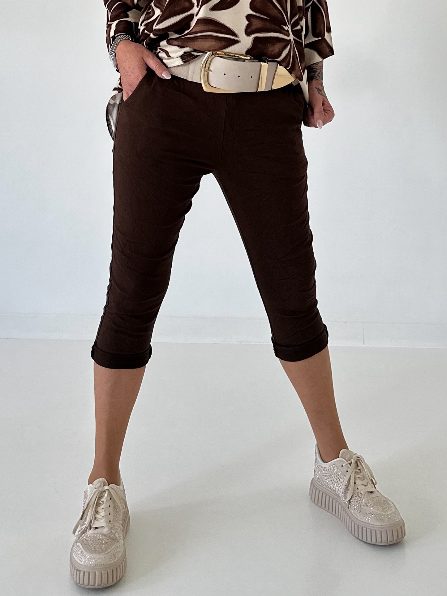 Capri pants - mocha
