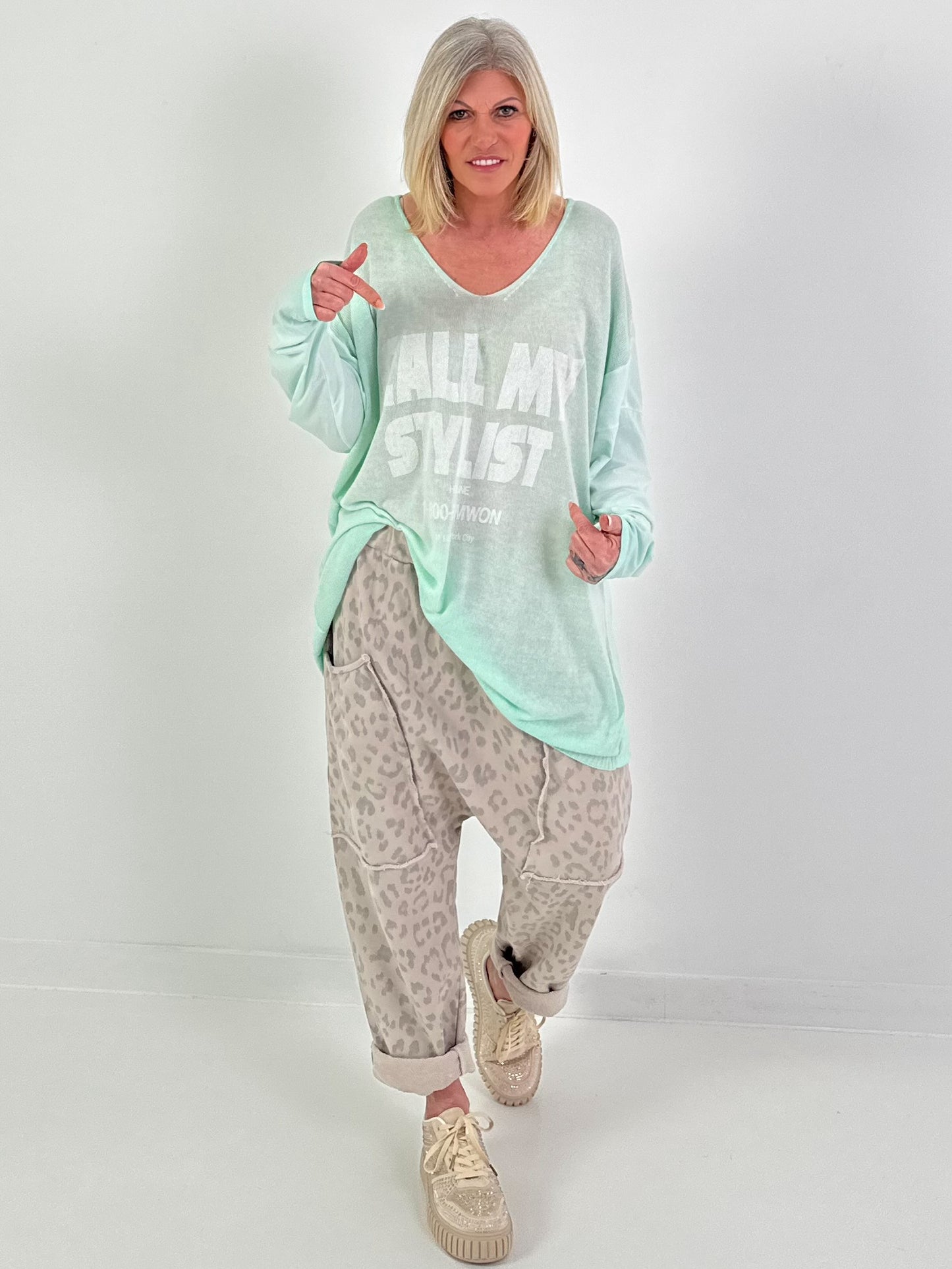 Trui, bel mijn stylist - mintgroen