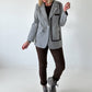 Blazer mit Statement Patch - grau