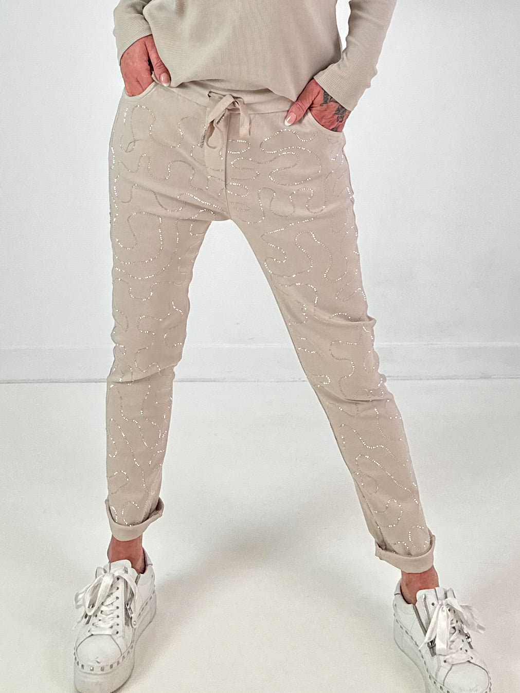 Hose Modell "Crystal Move" - beige