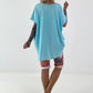 Oversized T-shirt - turquoise