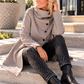 Stylischer asymmetrischer Blazer - taupe