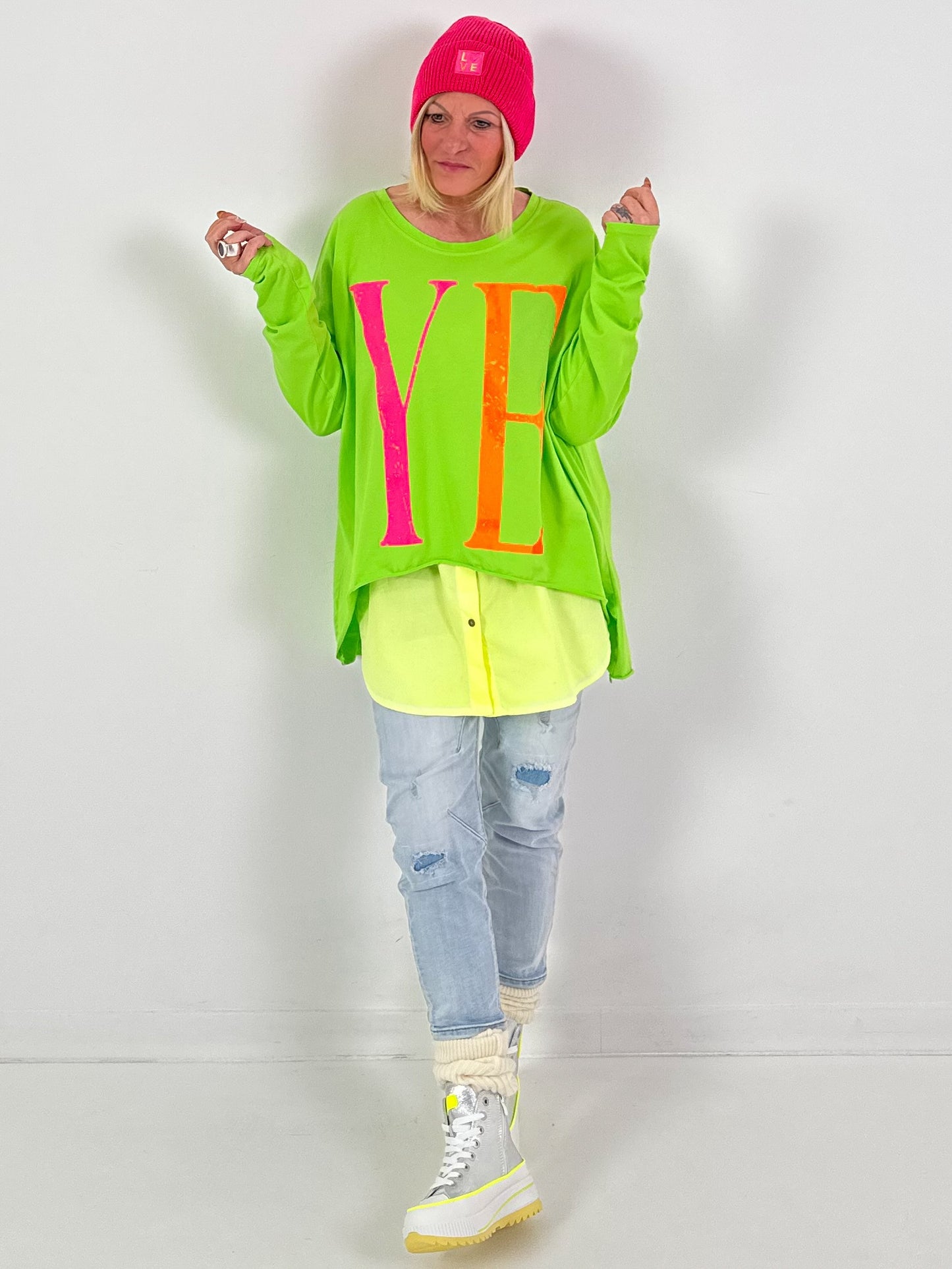 Blouse cheater model "Neon Layer" - 4 kleuren
