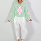Pullover Modell "Cozy Diamond Knit" - mint