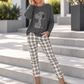 Pullover mit Strass-Cartoon-Motiv - anthrazit