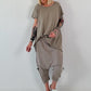 Oversized T-shirt - taupe