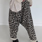 Haremhose im Leo-Print - beige-mehrfarbig