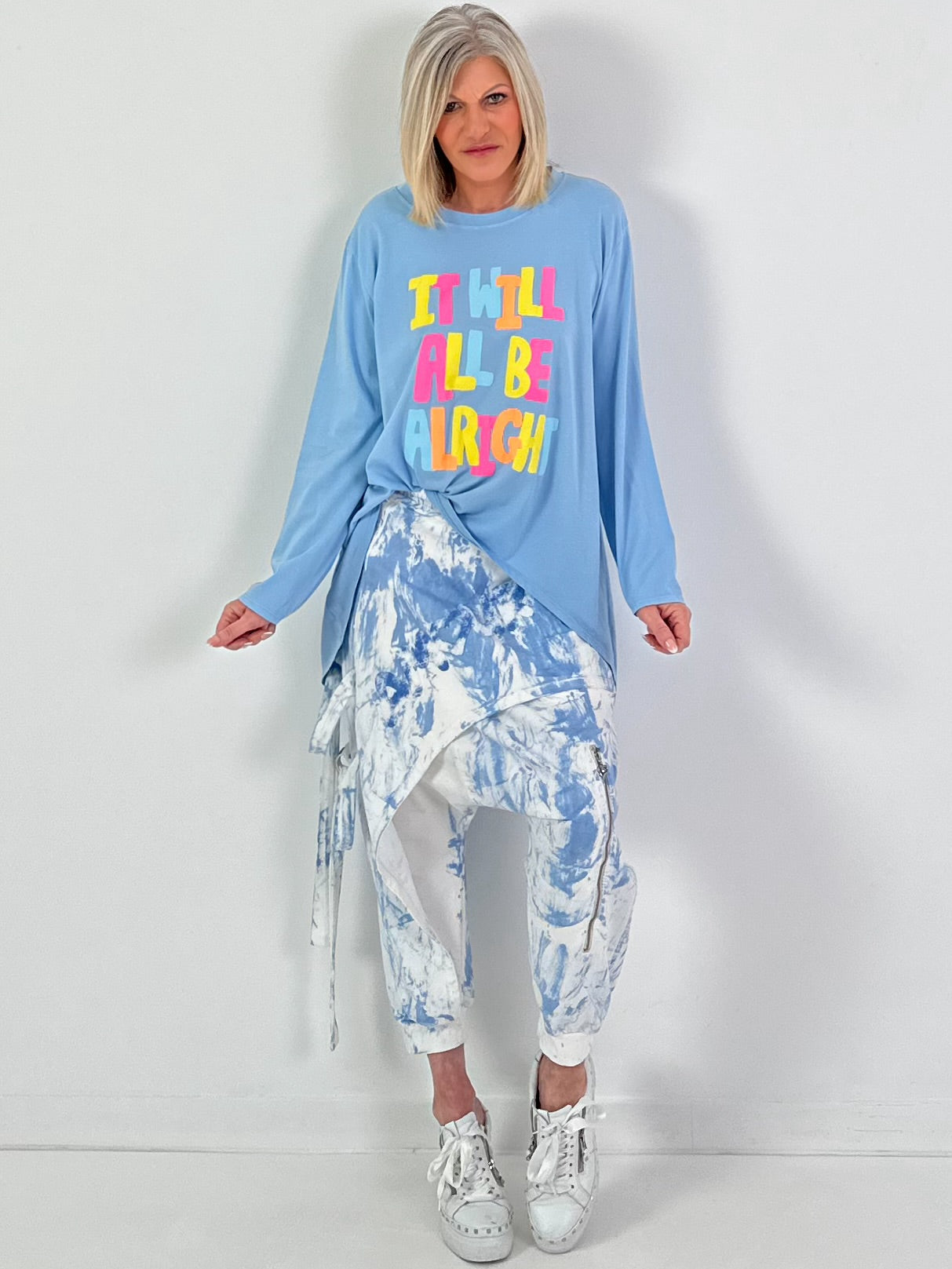 Shirt ALRIGHT - hellblau