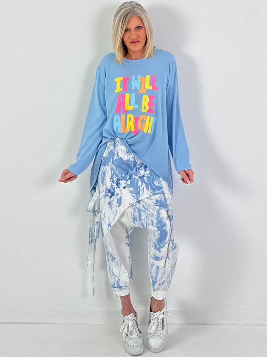 Shirt ALRIGHT - hellblau