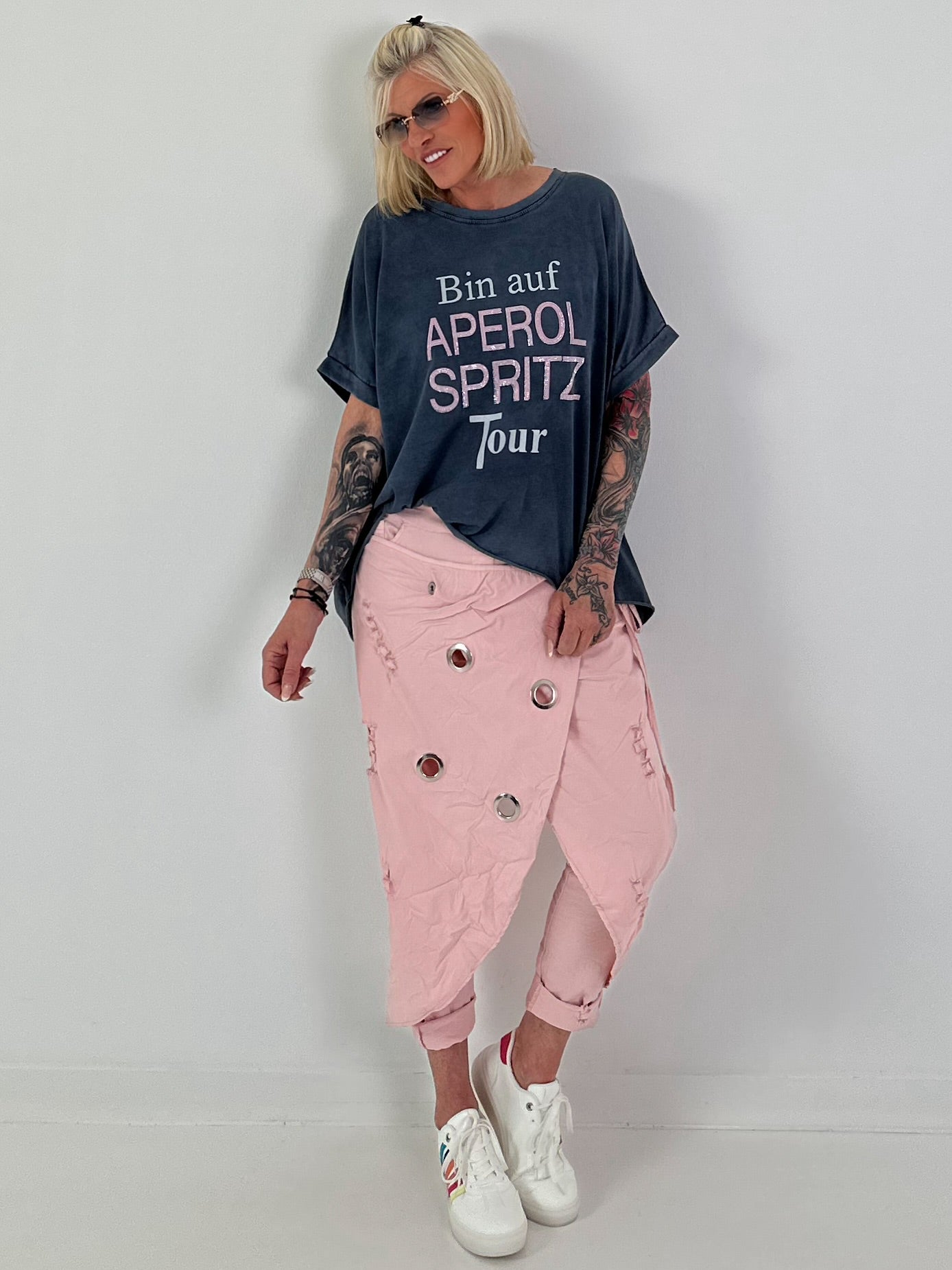 Oversized T-shirt on Tour - blue
