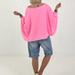 Oversized Shirt Normal is Boring - neon pink