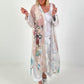 Sequin and print mouse coat - white-multicolored