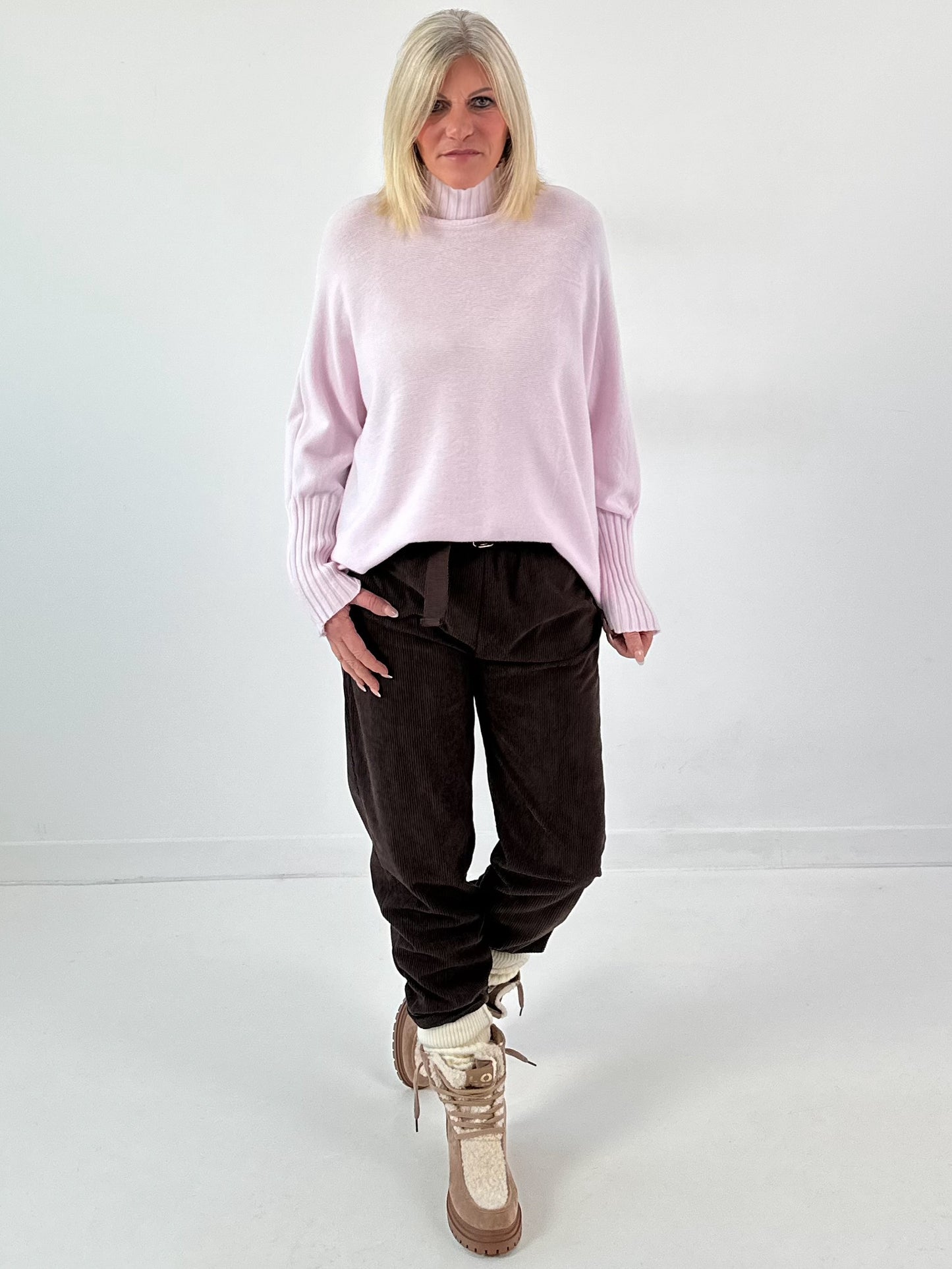 Pullover Modell "Lounge Lane" - rosa