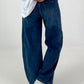 Wide Leg Jeans - dark blue