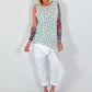 Long Top Leo asymmetrical - turquoise