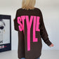 Oversized Shirt Style - mokka