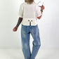 T-shirt with seam details - ecru