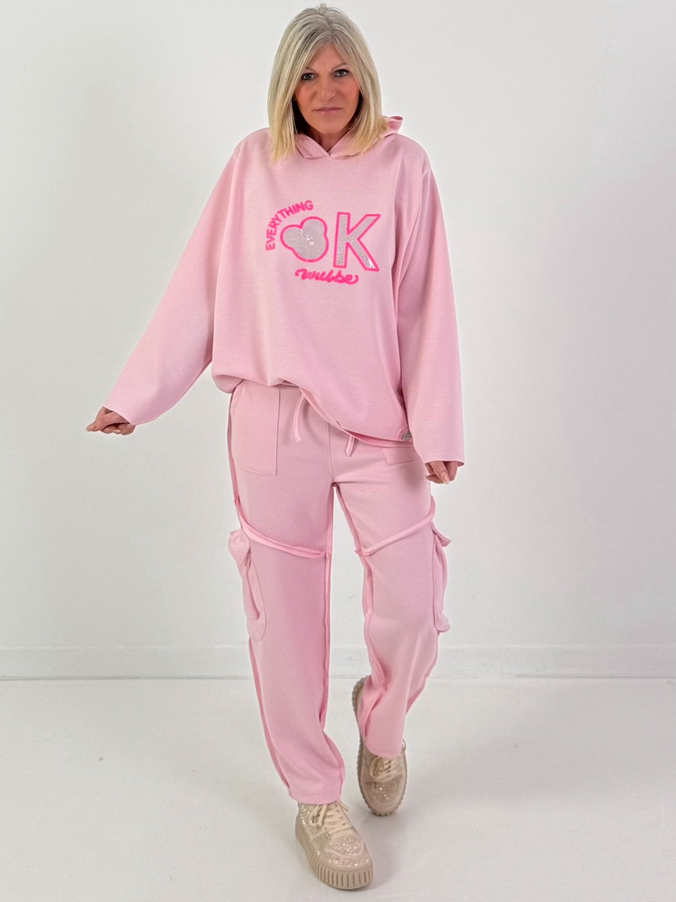 Hoodie Modell "Blush Motion" - rosa