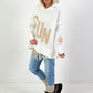 Oversized hoodie model "SUN" - wit