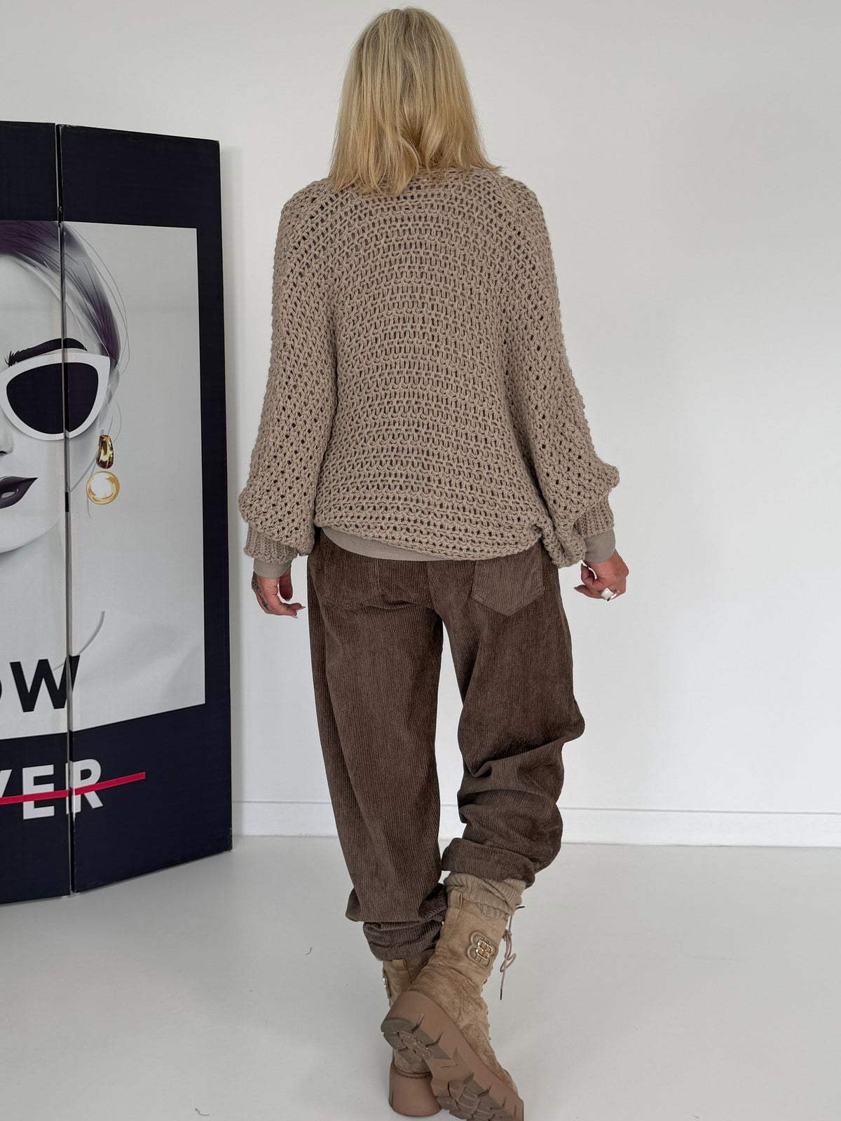 Knusse trui - beige