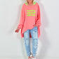 Oversized Sweater Matcha & Pilates - coral