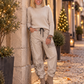 Basic Rollkragenpullover - beige