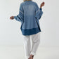Oversized Jeansjacke - hellblau